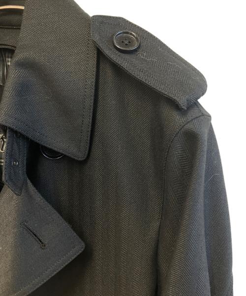 BURBERRY BLACK LABEL（バーバリーブラックレーベル）BURBERRY BLACK LABEL (バーバリーブラックレーベル) ナポレオンコート ブラック サイズ:Mの古着・服飾アイテム