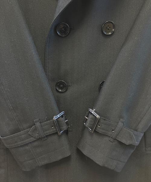 BURBERRY BLACK LABEL（バーバリーブラックレーベル）BURBERRY BLACK LABEL (バーバリーブラックレーベル) ナポレオンコート ブラック サイズ:Mの古着・服飾アイテム