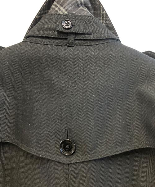 BURBERRY BLACK LABEL（バーバリーブラックレーベル）BURBERRY BLACK LABEL (バーバリーブラックレーベル) ナポレオンコート ブラック サイズ:Mの古着・服飾アイテム