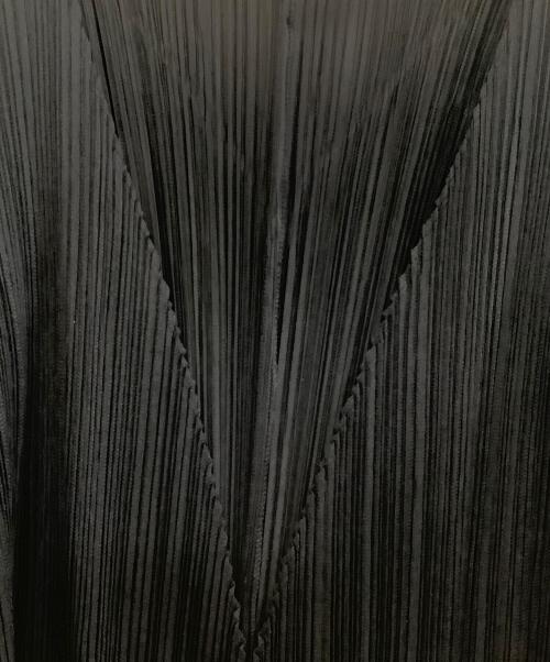 PLEATS PLEASE（プリーツプリーズ）PLEATS PLEASE (プリーツプリーズ) 薄手カーディガン ブラック サイズ:3の古着・服飾アイテム