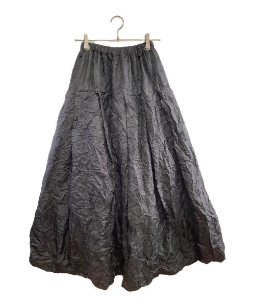 ISSEY MIYAKE（イッセイミヤケ）ISSEY MIYAKE (イッセイミヤケ) ロングフレアバルーンスカート ブラック サイズ:Mの古着・服飾アイテム