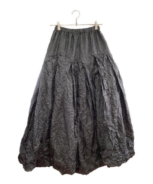 ISSEY MIYAKE（イッセイミヤケ）ISSEY MIYAKE (イッセイミヤケ) ロングフレアバルーンスカート ブラック サイズ:Mの古着・服飾アイテム