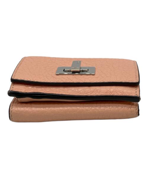 FENDI（フェンディ）FENDI (フェンディ) 3つ折り財布 ピンクの古着・服飾アイテム