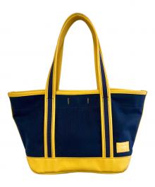 PORTER GIRL（ポーターガール）の古着「BOYFRIEND TOTE」｜ネイビー×イエロー