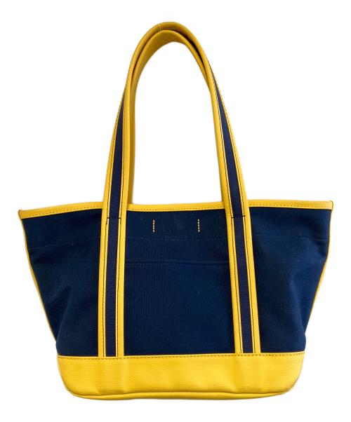 PORTER GIRL（ポーターガール）PORTER GIRL (ポーターガール) BOYFRIEND TOTE ネイビー×イエローの古着・服飾アイテム