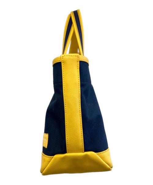 PORTER GIRL（ポーターガール）PORTER GIRL (ポーターガール) BOYFRIEND TOTE ネイビー×イエローの古着・服飾アイテム