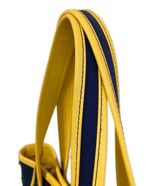 PORTER GIRL（ポーターガール）PORTER GIRL (ポーターガール) BOYFRIEND TOTE ネイビー×イエローの古着・服飾アイテム