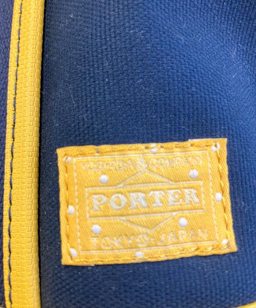 PORTER GIRL（ポーターガール）PORTER GIRL (ポーターガール) BOYFRIEND TOTE ネイビー×イエローの古着・服飾アイテム