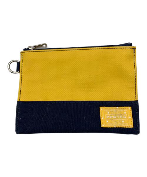 PORTER GIRL（ポーターガール）PORTER GIRL (ポーターガール) BOYFRIEND TOTE ネイビー×イエローの古着・服飾アイテム