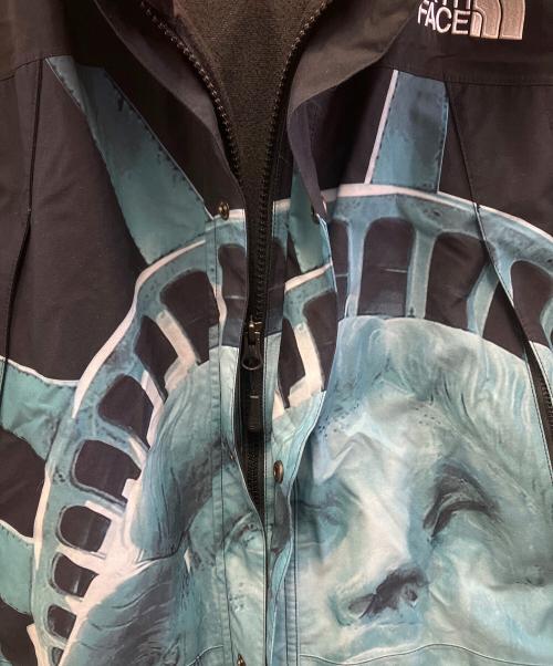 THE NORTH FACE（ザ ノース フェイス）THE NORTH FACE (ザ ノース フェイス) Supreme (シュプリーム) STATUE Of Liberty MOUNTAIN JACKET ブラック×グレー サイズ:Mの古着・服飾アイテム