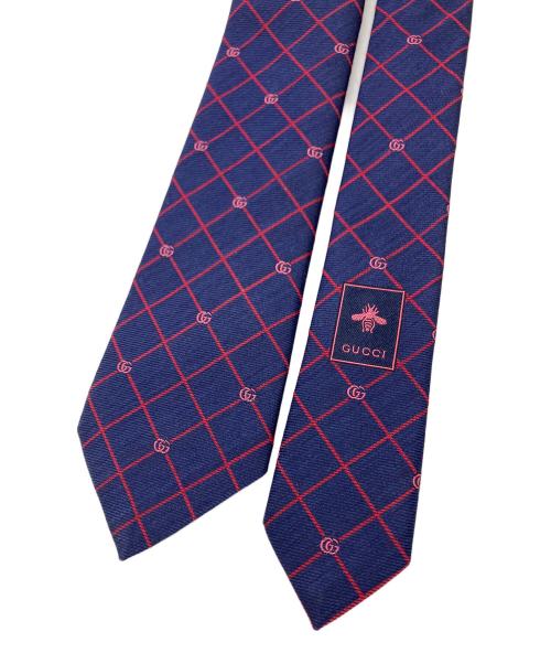 GUCCI（グッチ）GUCCI (グッチ) ネクタイ ネイビー サイズ:不明の古着・服飾アイテム