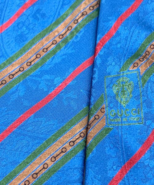 GUCCI（グッチ）GUCCI (グッチ) ネクタイ ブルー サイズ:不明の古着・服飾アイテム