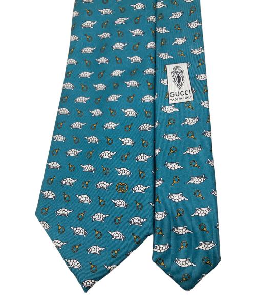 GUCCI（グッチ）GUCCI (グッチ) ネクタイ ターコイズブルー サイズ:不明の古着・服飾アイテム