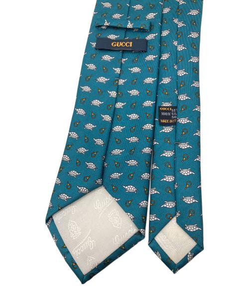 GUCCI（グッチ）GUCCI (グッチ) ネクタイ ターコイズブルー サイズ:不明の古着・服飾アイテム