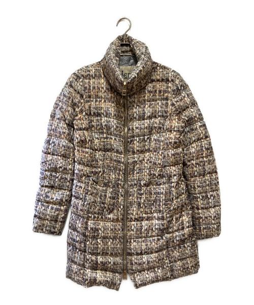 HERNO（ヘルノ）HERNO (ヘルノ) ダウンコート ベージュ×パープル サイズ:42の古着・服飾アイテム