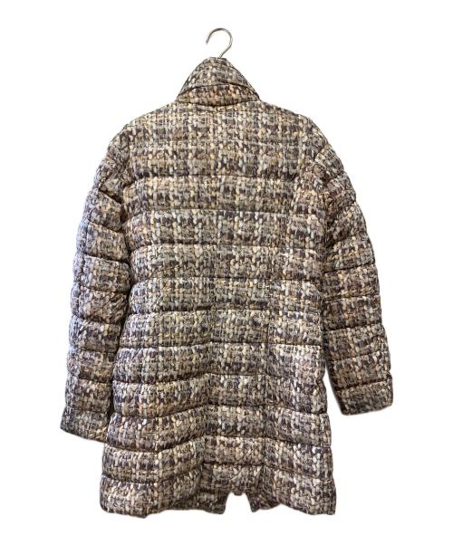 HERNO（ヘルノ）HERNO (ヘルノ) ダウンコート ベージュ×パープル サイズ:42の古着・服飾アイテム
