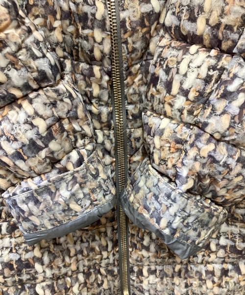 HERNO（ヘルノ）HERNO (ヘルノ) ダウンコート ベージュ×パープル サイズ:42の古着・服飾アイテム