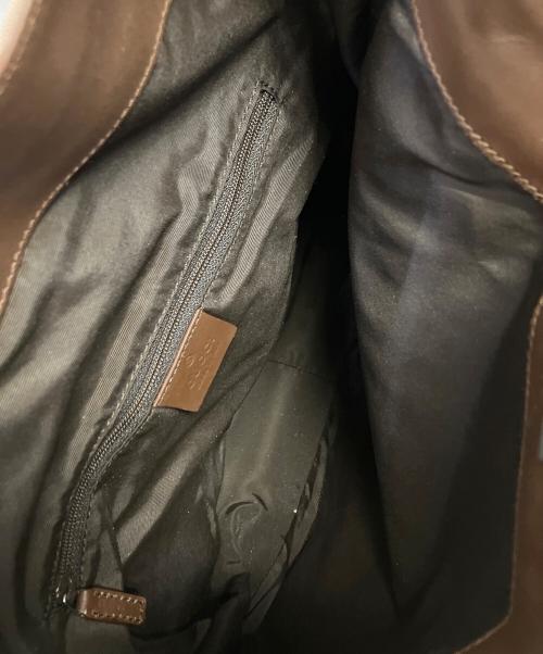 GUCCI（グッチ）GUCCI (グッチ) セミショルダーバッグ ピンク×ブラウンの古着・服飾アイテム
