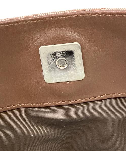 GUCCI（グッチ）GUCCI (グッチ) セミショルダーバッグ ピンク×ブラウンの古着・服飾アイテム