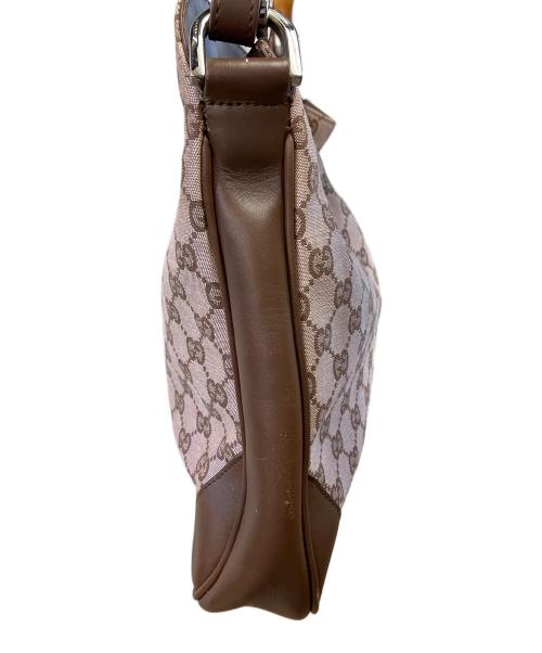 GUCCI（グッチ）GUCCI (グッチ) セミショルダーバッグ ピンク×ブラウンの古着・服飾アイテム