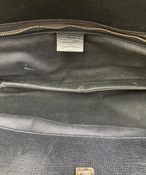 GUCCI（グッチ）GUCCI (グッチ) トートバッグ ブラック×ゴールドの古着・服飾アイテム