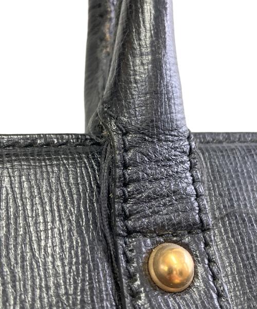 GUCCI（グッチ）GUCCI (グッチ) トートバッグ ブラック×ゴールドの古着・服飾アイテム