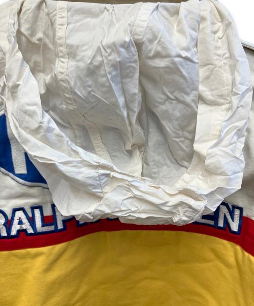 POLO RALPH LAUREN（ポロ・ラルフローレン）POLO RALPH LAUREN (ポロ・ラルフローレン) レーシングジャケット レッド×イエロー×ベージュ サイズ:XSの古着・服飾アイテム