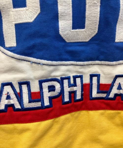 POLO RALPH LAUREN（ポロ・ラルフローレン）POLO RALPH LAUREN (ポロ・ラルフローレン) レーシングジャケット レッド×イエロー×ベージュ サイズ:XSの古着・服飾アイテム