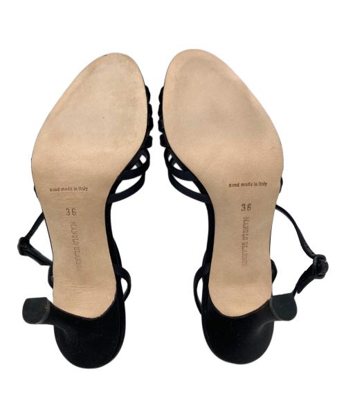 Manolo Blahnik（マノロブラニク）Manolo Blahnik (マノロブラニク) サンダル ブラック サイズ:36の古着・服飾アイテム