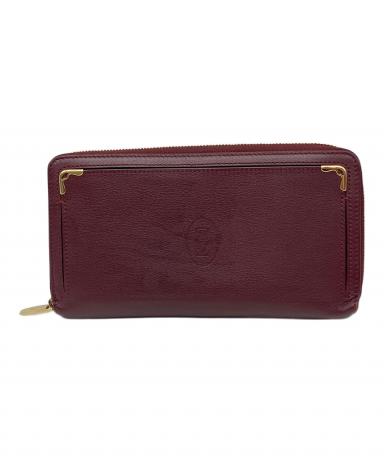 中古・古着通販】Cartier (カルティエ) 長財布 レッド｜ブランド・古着