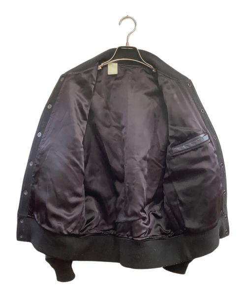 N.HOOLYWOOD（エヌ ハリウッド）N.HOOLYWOOD (エヌ ハリウッド) アームレザースタジャン ブラック サイズ:36の古着・服飾アイテム