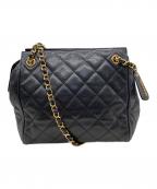 CHANELシャネル）の古着「チェーンショルダーバッグ」｜ブラック