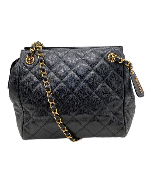CHANEL（シャネル）CHANEL (シャネル) チェーンショルダーバッグ ブラックの古着・服飾アイテム