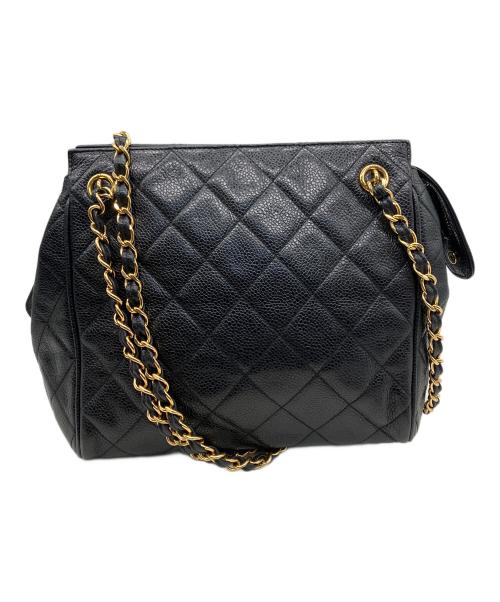 CHANEL（シャネル）CHANEL (シャネル) チェーンショルダーバッグ ブラックの古着・服飾アイテム