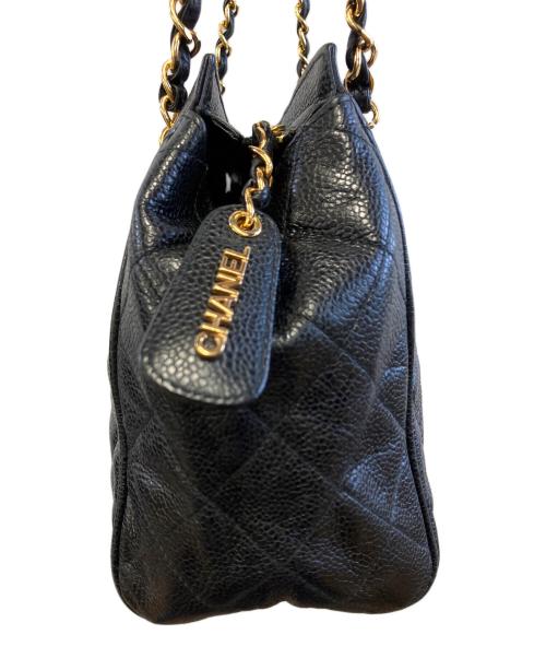 CHANEL（シャネル）CHANEL (シャネル) チェーンショルダーバッグ ブラックの古着・服飾アイテム