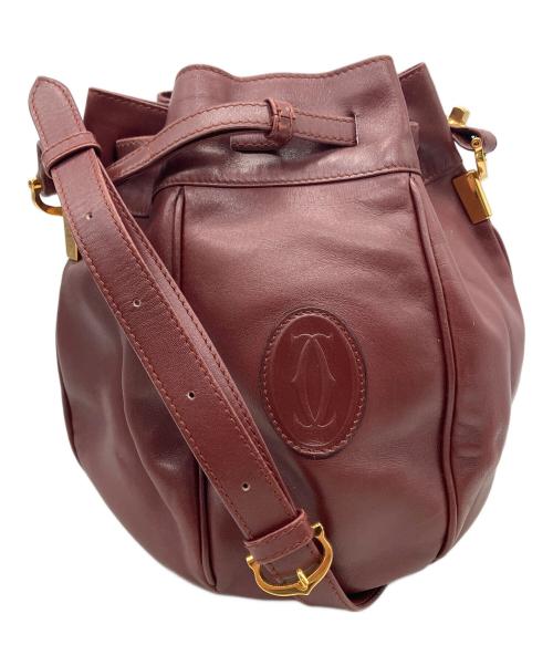 Cartier（カルティエ）Cartier (カルティエ) ショルダーバッグ レッドの古着・服飾アイテム
