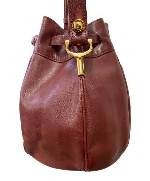 Cartier（カルティエ）Cartier (カルティエ) ショルダーバッグ レッドの古着・服飾アイテム