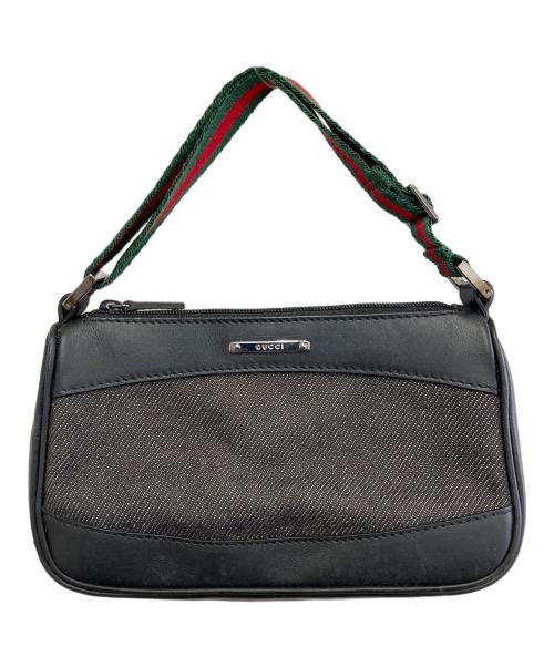 GUCCI（グッチ）GUCCI (グッチ) アクセサリーポーチ ブラックの古着・服飾アイテム
