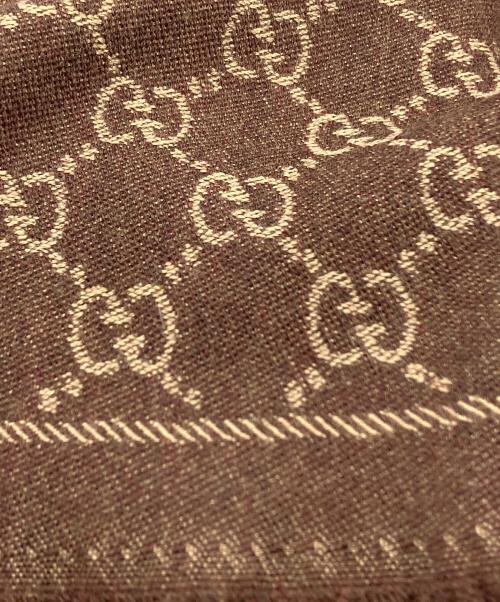 GUCCI（グッチ）GUCCI (グッチ) マフラー ブラウンの古着・服飾アイテム