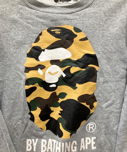 A BATHING APE（ア ベイシング エイプ）A BATHING APE (ア ベイシング エイプ) スウェット グレー サイズ:Mの古着・服飾アイテム