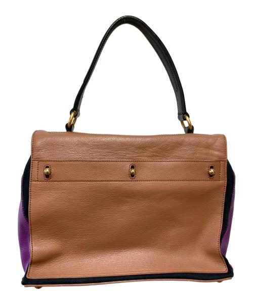 Yves Saint Laurent（イヴサンローラン）Yves Saint Laurent (イヴサンローラン) ミューズトゥハンドバッグ ブラウンの古着・服飾アイテム