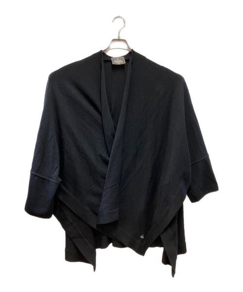Vivienne Westwood（ヴィヴィアンウエストウッド）Vivienne Westwood (ヴィヴィアンウエストウッド) ブランケットカーディガン ブラック サイズ:Fの古着・服飾アイテム