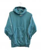 ）の古着「ジップスウェットワンピースパーカー」｜グリーン