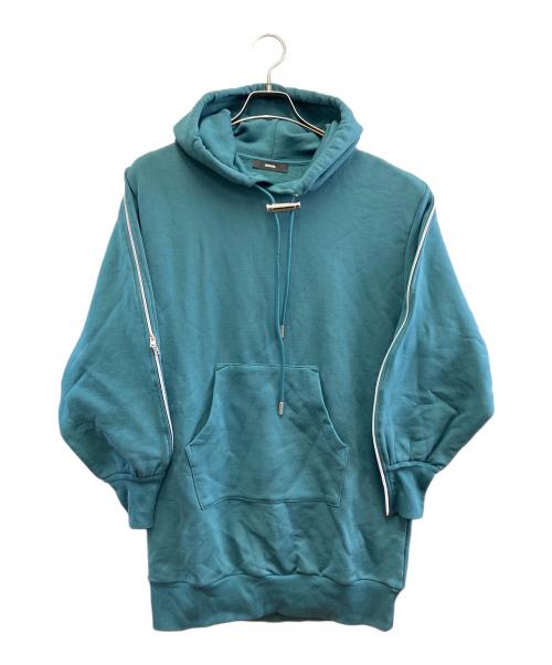 DIESEL（ディーゼル）DIESEL (ディーゼル) ジップスウェットワンピースパーカー グリーン サイズ:XSの古着・服飾アイテム