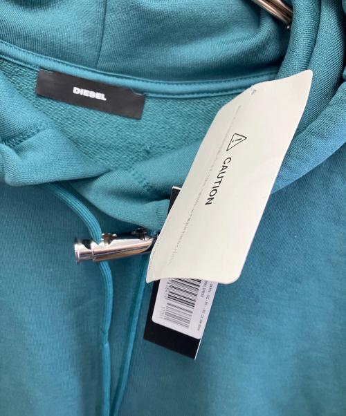 DIESEL（ディーゼル）DIESEL (ディーゼル) ジップスウェットワンピースパーカー グリーン サイズ:XSの古着・服飾アイテム