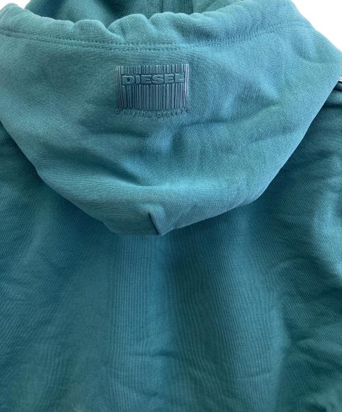 DIESEL（ディーゼル）DIESEL (ディーゼル) ジップスウェットワンピースパーカー グリーン サイズ:XSの古着・服飾アイテム