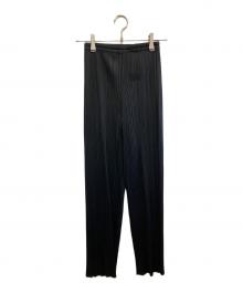 PLEATS PLEASE（プリーツプリーズ）の古着「プリーツパンツ」｜ブラック