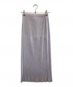PLEATS PLEASEプリーツプリーズ）の古着「プリーツスカート」｜パープル