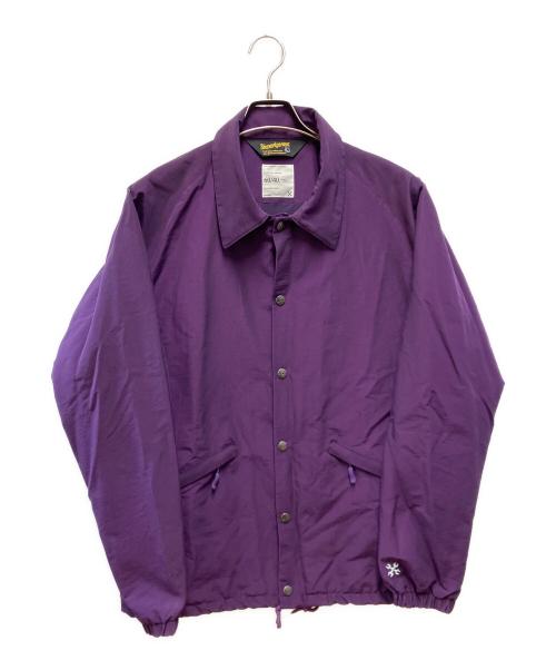 BLUCO WORK GARMENT（ブルコ ワーク ガーメント）BLUCO WORK GARMENT (ブルコ ワーク ガーメント) コーチジャケット パープル サイズ:Lの古着・服飾アイテム