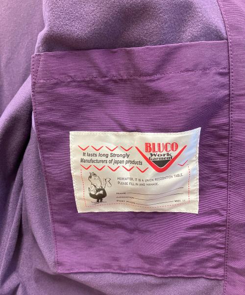 BLUCO WORK GARMENT（ブルコ ワーク ガーメント）BLUCO WORK GARMENT (ブルコ ワーク ガーメント) コーチジャケット パープル サイズ:Lの古着・服飾アイテム